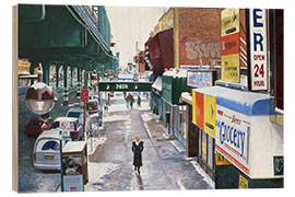 Quadro de madeira Under the El, 86th Street, Brooklyn, 2010