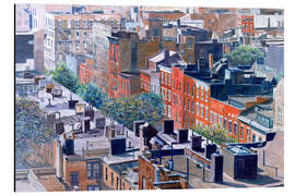 Aluminium print Rooftops, Greenwich Village, West 13th Street, 1986