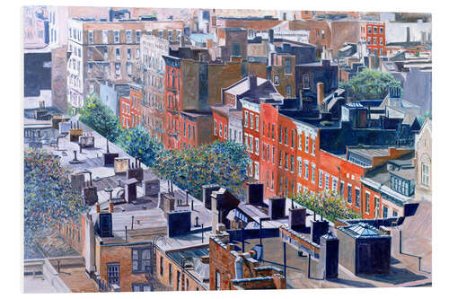 Foam board print Rooftops, Greenwich Village, West 13th Street, 1986