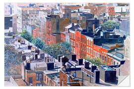 Selvklebende plakat Rooftops, Greenwich Village, West 13th Street, 1986