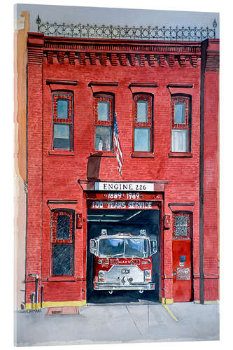 Acrylic print Firehouse 226, 2000