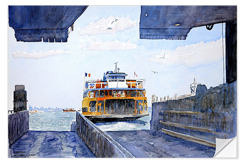 Adesivo murale Staten Island Ferry Docking, 2010