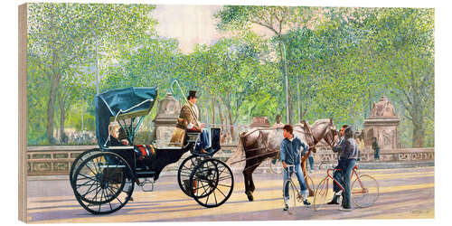 Holzbild Central Park Carriage, 1994