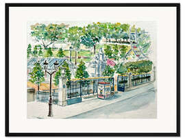 Gerahmter Kunstdruck Paris, Jardin Des Tuileries, 1986