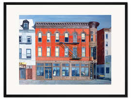 Gerahmter Kunstdruck O'Sunghai Restaurant, West Village, 1990