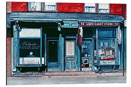 Aluminium print Palace Barber Shop and Lee's Candy Store, Staten Island, New York, 1985