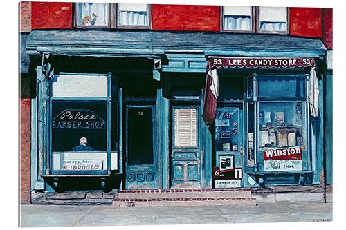 Gallery print Palace Barber Shop and Lee's Candy Store, Staten Island, New York, 1985