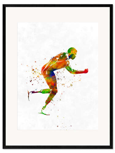 Framed art print Parathlet Sprinter II