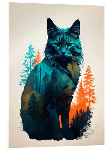 Gallery print Cat in the Forest