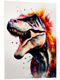 Print på skumplade Fantastic Dinosaur
