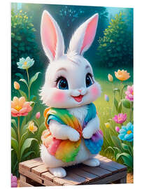 Foam board print Baby Easter Bunny