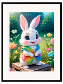 Impression artistique encadrée Baby Easter Bunny