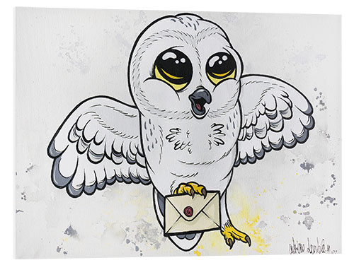 Foam board print Snow Owl