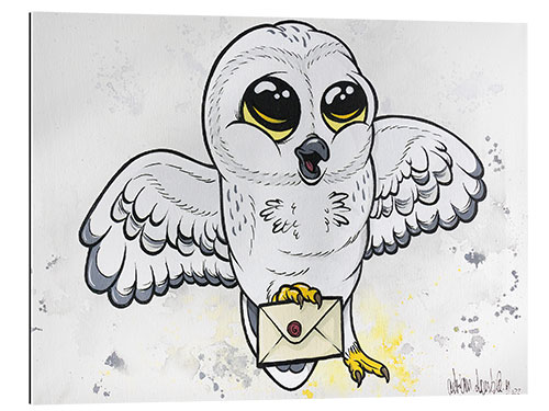 Quadro em plexi-alumínio Snow Owl