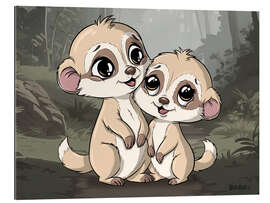 Gallery print Meerkat Couple