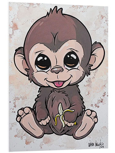 Tableau en PVC Baby Monkey