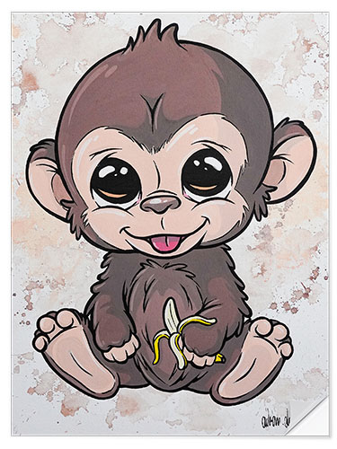 Wall sticker Baby Monkey