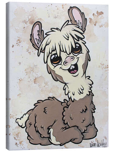 Canvas print Alpaca