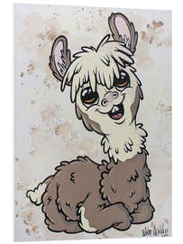 Foam board print Alpaca