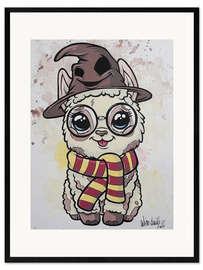 Framed art print Magic Alpaca