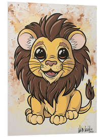 Foam board print Baby Lion