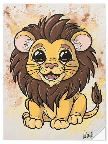 Vinilo para la pared Baby Lion