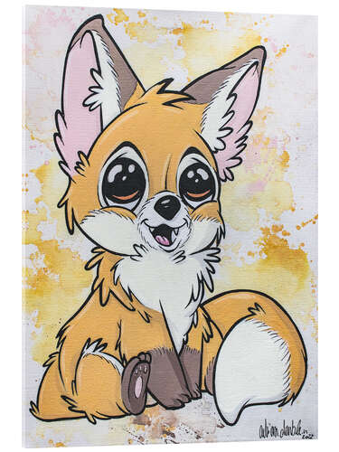 Acrylic print Little Fox