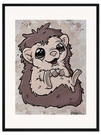 Gerahmter Kunstdruck Igel