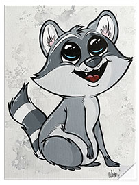 Wall sticker Racoon