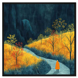 Gerahmter Kunstdruck Goldene Ehrfurcht