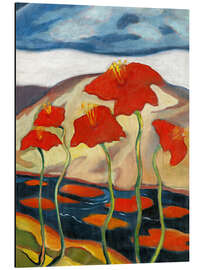 Magnettafel Nirvana, Detail (Landschaft mit Blumen)