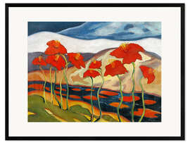 Innrammet kunsttrykk Nirvana (Landscape with Flowers)