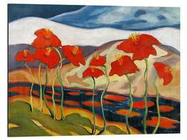 Magnettafel Nirvana (Landschaft mit Blumen)