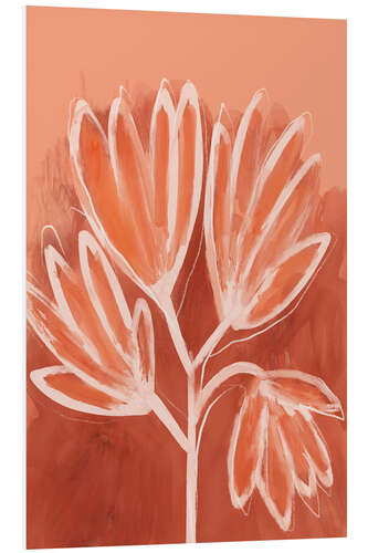 PVC-taulu Flowers In Apricot