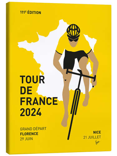 Canvas print French Cycling World Championships 2024