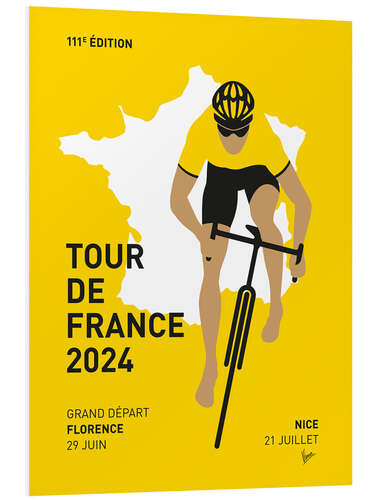 Foam board print French Cycling World Championships 2024