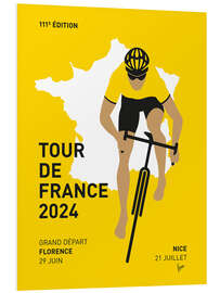 Foam board print French Cycling World Championships 2024