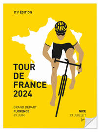 Sticker mural Championnats du monde de cyclisme de France 2024