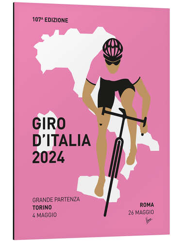 Aluminium print Italian Cycling World Championships 2024