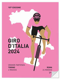 Självhäftande poster Italian Cycling World Championships 2024