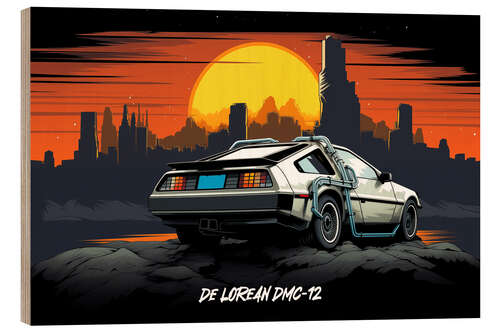 Holzbild De Lorean DMC 12 I