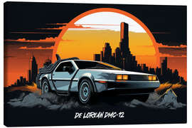 Canvas print De Lorean DMC 12 II