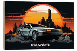 Holzbild De Lorean DMC 12 II