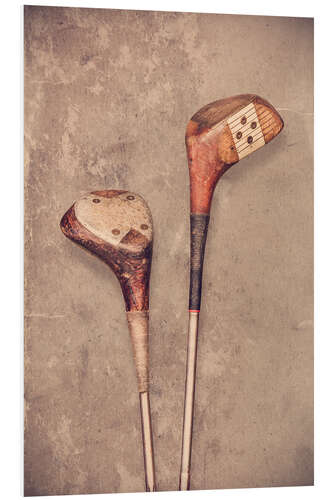 Tableau en PVC The Vintage Golf Clubs