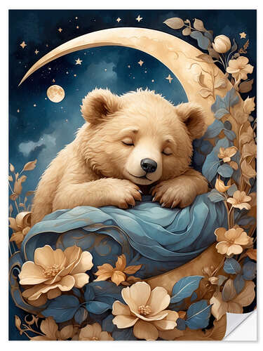 Wall sticker Sleeping Bear I