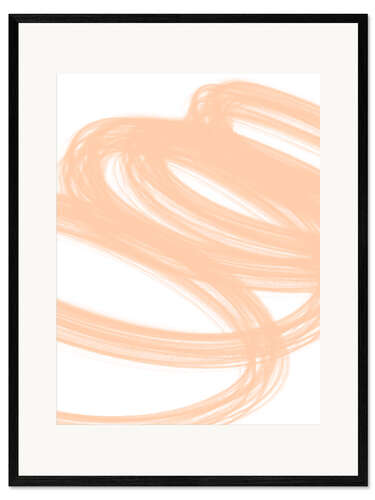 Impresión de arte enmarcada Peach Hurricane