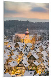 Gallery Print Freudenberg im Siegerland an einem Winterabend