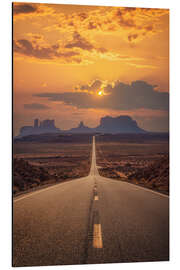 Magnettafel Berühmte Forrest Gump Road - Monument Valley