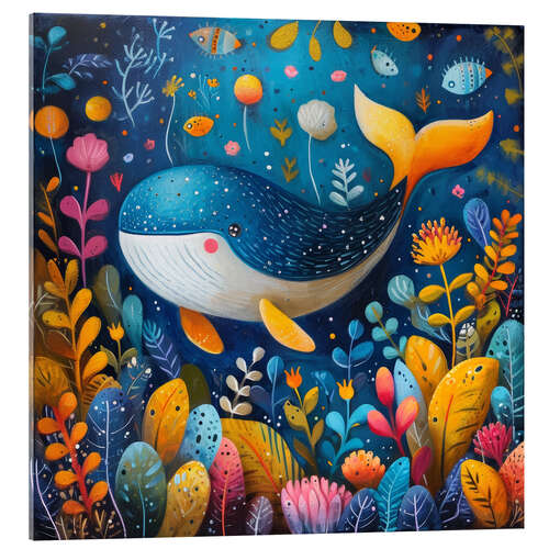 Acrylglas print Fantasy Whale