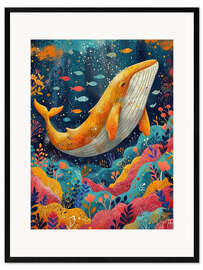 Impression artistique encadrée Imaginative underwater world